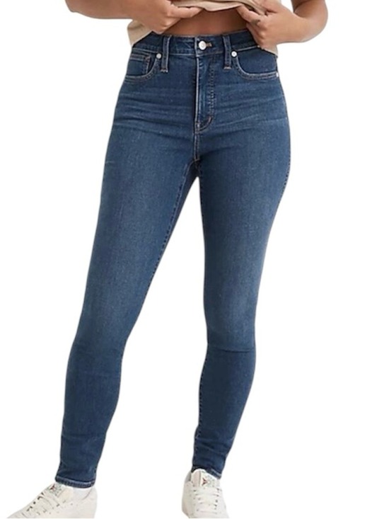 Madewell Denim - Madewell Curvy High Rise Skinny Women's Size 28 Blue Cotton Stretch Jeans